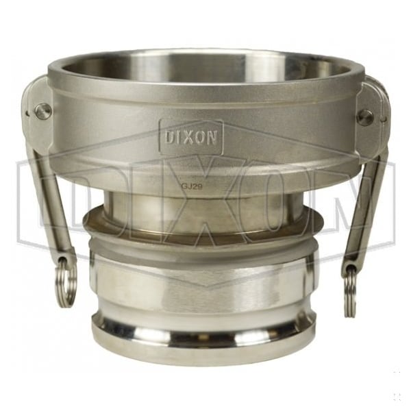 Type DA Global Cam and Groove Reducing Coupler with Buna-N Seal, 3 x 4 in Nominal, Coupler x Adapter
